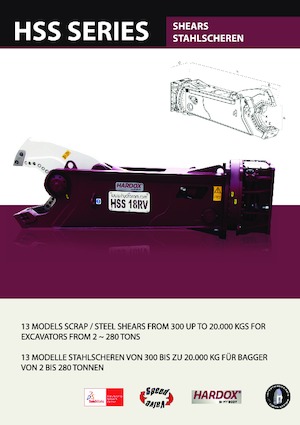 स्टील स्क्रैप कटर Hydra Ram HSS-160RV
