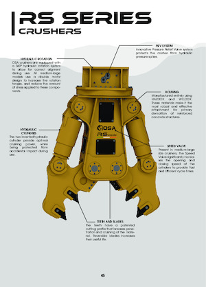 कंक्रीट क्रेशर OSA Demolition Equipment RS6000 