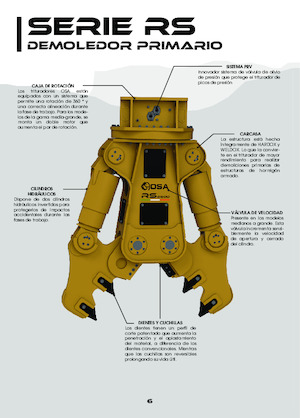 कंक्रीट क्रेशर OSA Demolition Equipment RS8000 