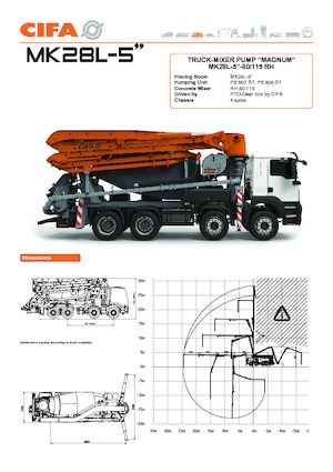 ट्रक मिक्सर पंप CIFA MK28L-5