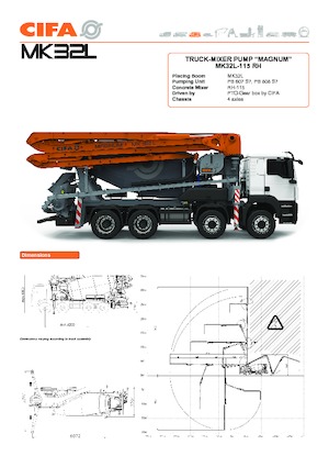 ट्रक मिक्सर पंप CIFA MK32L