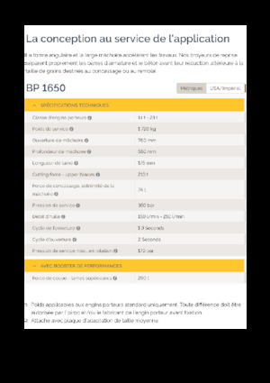 कंक्रीट पल्वराइज़र Epiroc BP 1650