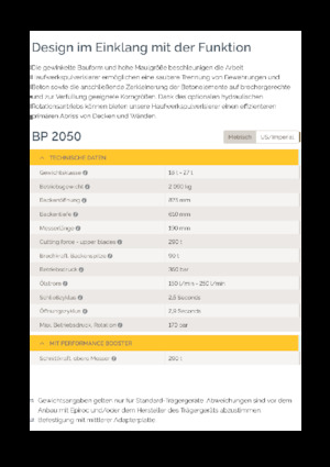 कंक्रीट पल्वराइज़र Epiroc BP 2050
