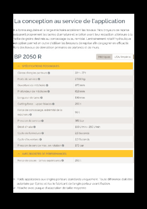 कंक्रीट पल्वराइज़र Epiroc BP 2050 R