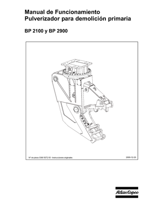 कंक्रीट पल्वराइज़र Atlas Copco BP 2900