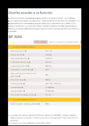 कंक्रीट पल्वराइज़र Epiroc BP 3050