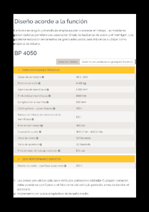 कंक्रीट पल्वराइज़र Epiroc BP 4050