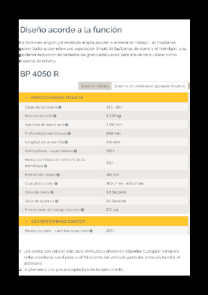 कंक्रीट पल्वराइज़र Epiroc BP 4050 R