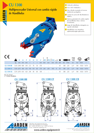 कंक्रीट पल्वराइज़र Arden CU 1300 BB