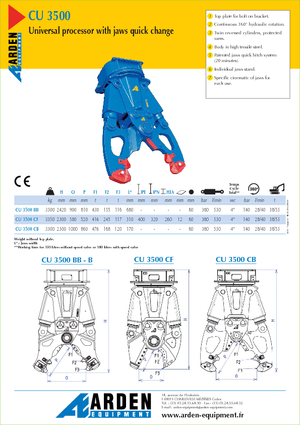 कंक्रीट पल्वराइज़र Arden CU 3500 BB