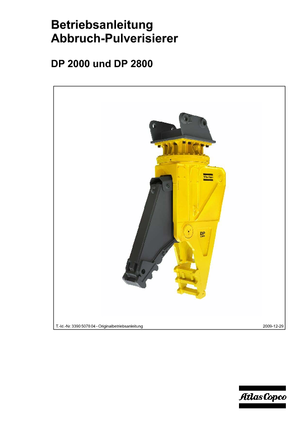 कंक्रीट पल्वराइज़र Atlas Copco DP 2800