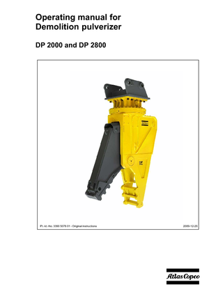 कंक्रीट पल्वराइज़र Atlas Copco DP 2800