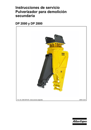कंक्रीट पल्वराइज़र Atlas Copco DP 2800
