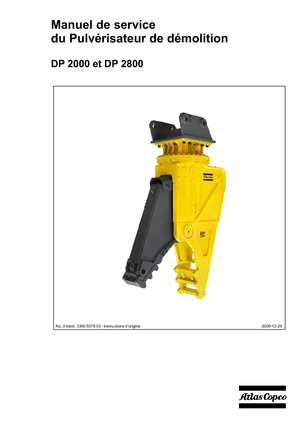 कंक्रीट पल्वराइज़र Atlas Copco DP 2800