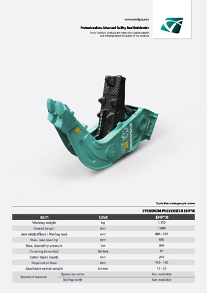 कंक्रीट पल्वराइज़र Everdigm EHP16 