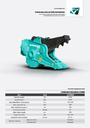 कंक्रीट पल्वराइज़र Everdigm EHP25R 