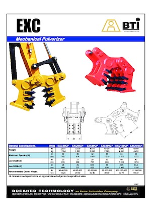 कंक्रीट पल्वराइज़र BTi EXC 150 CP