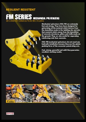 कंक्रीट पल्वराइज़र OSA Demolition Equipment FM 20
