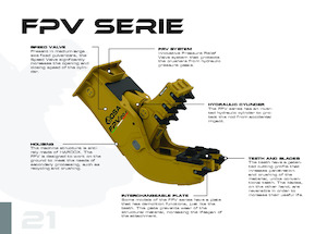कंक्रीट पल्वराइज़र OSA Demolition Equipment FPV 100 