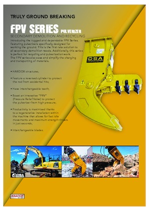 कंक्रीट पल्वराइज़र OSA Demolition Equipment FPV 6 