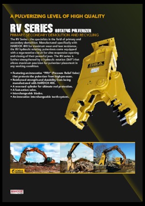 कंक्रीट पल्वराइज़र OSA Demolition Equipment RV 110 