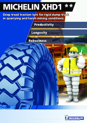कंस्ट्रक्शन मशीनरी टायर Michelin XHD1 14.00 R 25	