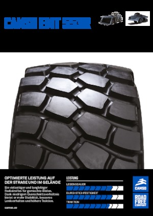 कंस्ट्रक्शन मशीनरी टायर Camso EMT 553R 650/65R25