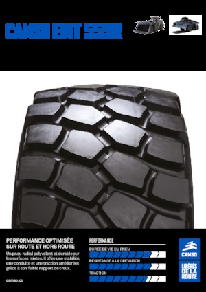 कंस्ट्रक्शन मशीनरी टायर Camso EMT 553R 650/65R25