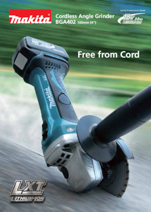 कॉर्डलेस एंगल ग्राइंडर Makita BGA402 