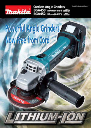 कॉर्डलेस एंगल ग्राइंडर Makita BGA450 
