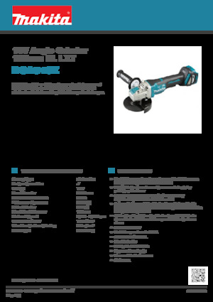 कॉर्डलेस एंगल ग्राइंडर Makita DGA519Z 