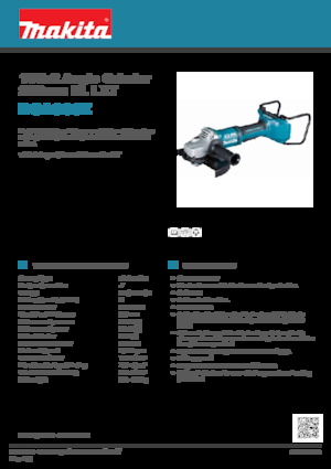 कॉर्डलेस एंगल ग्राइंडर Makita DGA900Z 