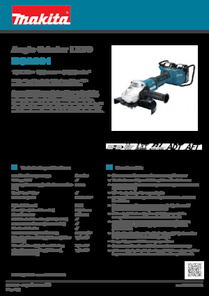 कॉर्डलेस एंगल ग्राइंडर Makita DGA901