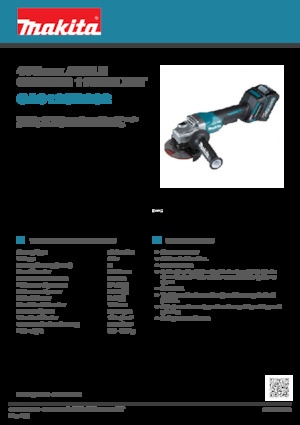 कॉर्डलेस एंगल ग्राइंडर Makita GA012GD202 