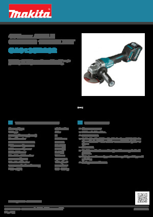 कॉर्डलेस एंगल ग्राइंडर Makita GA013GD202 