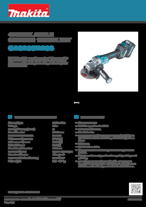 कॉर्डलेस एंगल ग्राइंडर Makita GA023GD203 
