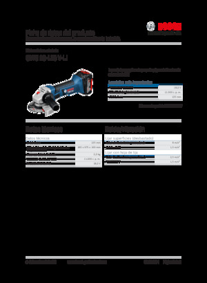 कॉर्डलेस एंगल ग्राइंडर Bosch GWS 18-125 V-LI