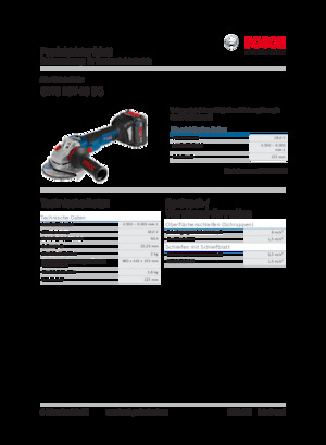कॉर्डलेस एंगल ग्राइंडर Bosch GWS 18V-10 SC