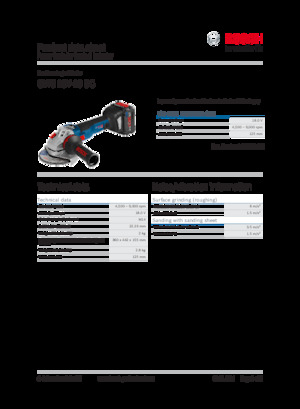 कॉर्डलेस एंगल ग्राइंडर Bosch GWS 18V-10 SC