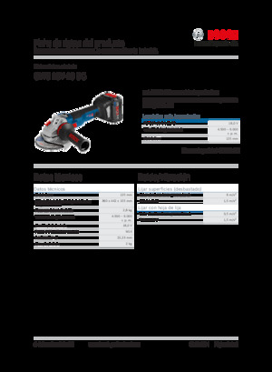 कॉर्डलेस एंगल ग्राइंडर Bosch GWS 18V-10 SC