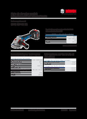 कॉर्डलेस एंगल ग्राइंडर Bosch GWS 18V-10 SC