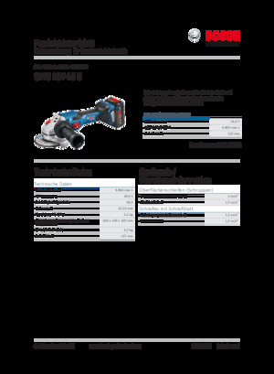 कॉर्डलेस एंगल ग्राइंडर Bosch GWS 18V-15 C