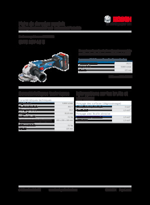 कॉर्डलेस एंगल ग्राइंडर Bosch GWS 18V-15 C