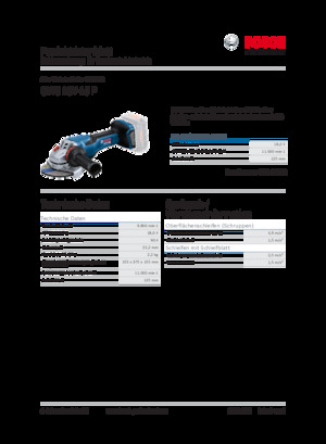 कॉर्डलेस एंगल ग्राइंडर Bosch GWS 18V-15 P
