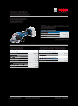 कॉर्डलेस एंगल ग्राइंडर Bosch GWS 18V-15 P