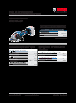 कॉर्डलेस एंगल ग्राइंडर Bosch GWS 18V-15 P