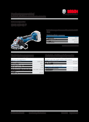 कॉर्डलेस एंगल ग्राइंडर Bosch GWS 18V-15 P