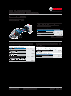 कॉर्डलेस एंगल ग्राइंडर Bosch GWS 18V-15 PSC