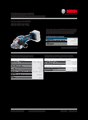 कॉर्डलेस एंगल ग्राइंडर Bosch GWS 18V-15 PSC