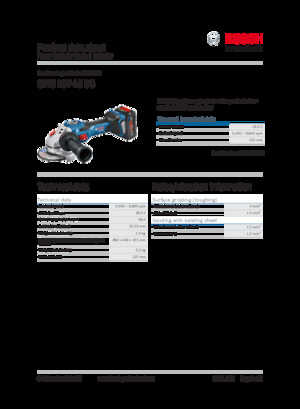 कॉर्डलेस एंगल ग्राइंडर Bosch GWS 18V-15 SC